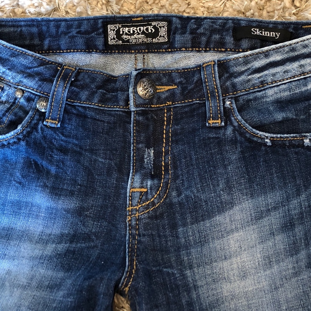 Express Denim Skinny Jeans - Picture 3 of 7